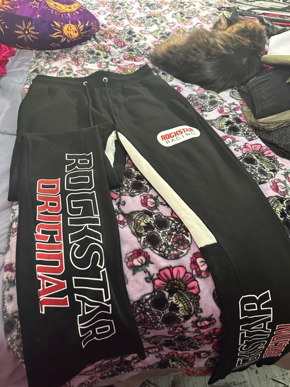 Rockstar Racing Black Men's Jogger Sweatpants